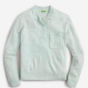 J Crew Collared Oversize Cashmere Sweater